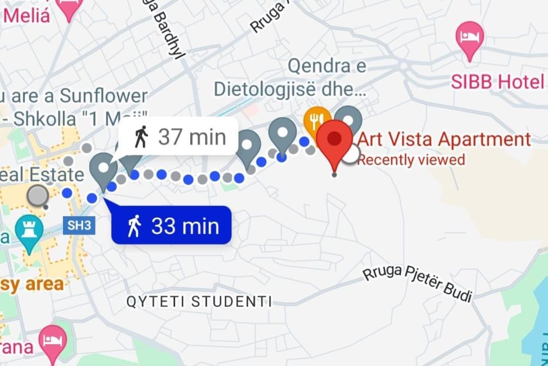 Art Vista Apartment Тирана Екстер'єр фото